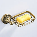 GobekUsa Brass Bathroom Hardware Set: Shelf, Toilet Brush Holder, Paper & Towel Holder