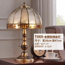 GobekUsa Luxe Copper Bedroom Desk Lamp Living Room Floor Light LED Study Lighting