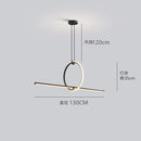 GobekUsa Black LED Ceiling Chandelier with Remote Control for Modern Minimalist Home Decor