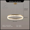 GobekUsa Crystal Chandelier Circular Pendant Light for Modern French Style Dining-Table Decor