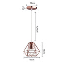 GobekUsa Industrial Retro Loft LED Pendant Light for Home Living Room Kitchen