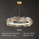 GobekUsa Glass Flower LED Chandelier for Living Room Bedroom Kitchen Dining Ceiling Lights