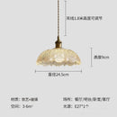 Retro Floral Glass Pendant Light