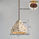 GobekUsa Terrazzo Stone LED Pendant Lamp for Industrial Loft, Bar, Coffee, Living Room.