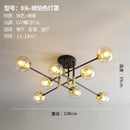 GobekUsa Glass Ball LED Chandelier for Modern Living Room and Kitchen Lighting