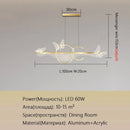 GobekUsa Butterfly Chandelier: Modern Minimalist Pendant Lamp for Dining Room, Study, Bar