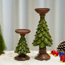GobekUsa Christmas Tree Candle Holder: Festive Tabletop Decor Figurine