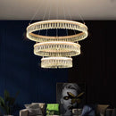 GobekUsa Crystal Chandelier Luxury LED Lighting for Living Dining Kitchen Bedroom