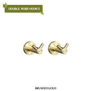 GobekUsa Brushed Gold Bathroom Hardware Set with Stainless Steel Towel Bar & Paper Holder