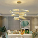 GobekUsa Crystal Chandeliers: Modern Luxury LED Lighting Fixture for Living, Dining, and Bedroom