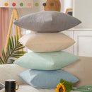 GobekUsa Cotton Linen Pillow Cover Set for Home Decor - Plain Cushion Covers