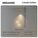 GobekUsa Golden Pendant Chandelier for Bedroom & Living Room Décor