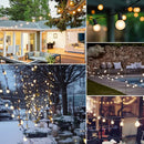 GobekUsa LED Globe String Lights with E12 Base for Outdoor Patio Garland
