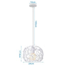 GobekUsa Industrial Metal Ball Pendant Light for Bedroom Kitchen Island