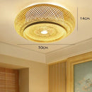 GobekUsa Gloss Bamboo Art Rattan Ceiling Light Shade Chandelier Fixtures