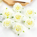 GobekUsa 10Pcs Silk Blue Rose Wedding Party Decoration DIY Bridal Accessories Artificial Flowers