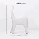 GobekUsa Black & White Horse Abstract Ornaments for Home Decor