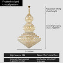 GobekUsa Crystal Chandelier: Luxury High School High-End Living Room Light Fixture