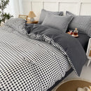 GobekUsa Lattice Plant Geometric Pattern Bedding Set with Sheet Pillows