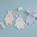 GobekUsa Cartoon Rabbit Hand Towel: Kids Coral Velvet Quick Dry Microfiber Towel
