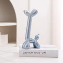 GobekUsa Abstract Ceramic Balloon Dog Sculpture for Home Office Décor
