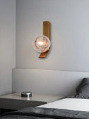 GobekUsa Bronze Bubble Glass Wall Sconce Lamps for Bedroom Bathroom Decor