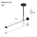 GobekUsa Black LED Wall Reading Light for Bed Bedroom Living Room Office