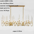 GobekUsa Crystal Branch Chandelier: Nordic LED Pendant Light for Home Décor & Wedding Lighting