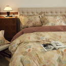 GobekUsa Butterfly Blooming Flowers Print 100% Egyptian Cotton Bedding Set