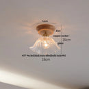 GobekUsa Lotus Glass LED Ceiling Light with Copper Base - Modern Nordic Design