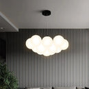 GobekUsa Glass Ball LED Pendant Light for Home Decor, Nordic Style Chandelier for Living Room