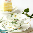 GobekUsa Bone China Tea Set, 1000ml Resistant Pot & Cup for Afternoon Tea