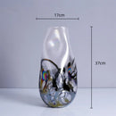 GobekUsa Gradient Glass Vase for Home Decor and Floral Arrangements