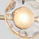 GobekUsa Glass LED Chandeliers Gold Metal 3000K: Restaurant Parlor Kitchen Dining Lighting