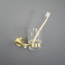 GobekUsa Brushed Gold Bathroom Pendant Set: Toilet Brush Holder, Paper Holder, Towel Bar & More