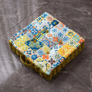 GobekUsa Bohemian Mandala Velvet Floor Cushion for Reading Nook and Party Decor