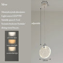 GobekUsa Bubble Crystal Pendant Lights: Nordic LED Hanging Lamps for Living Room, Bedroom & Dining Area