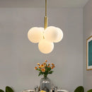 GobekUsa Glass Ball Pendant Chandelier for Kitchen Living Room Bedroom