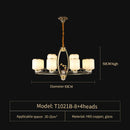 GobekUsa Luxe Jade Chandelier for Living Room and Villa Hall