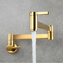 GobekUsa Gold Brass Bathroom Hardware Set: Paper Holder, Towel Bar, Soap Basket, Towel Rack