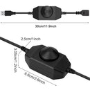 GobekUsa LED Strip Lights Dimmer Switch USB Cable with Rotary/Touch Controller