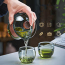 GobekUsa Glass Tureen Teapot Cover Bowl Puer Oolong Kung Fu Tea Set