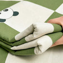 GobekUsa Cartoon Printed Cotton Bedspread | Queen King | Durable Coarse Cloth | All Seasons