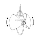 GobekUsa Iron Deformable Pendant Lamp for Home Decor LED Lighting