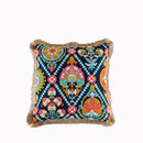 GobekUsa Embroidered Flower Boho Long Cushion Covers for Bedroom and Sofa