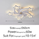 GobekUsa Dimmable Ceiling Fan Lights with Remote Control for Living Children's Bedroom Dining Room