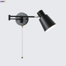 GobekUsa Black Iron LED Wall Sconce for Home Decor - Modern Nordic Style