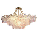 GobekUsa Leafless Crystal Chandelier: Modern French Living Room & Bedroom Lighting