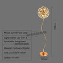 GobekUsa LED Sunflower Crystal Floor Lamp for Home Decor in Living Room or Bedroom