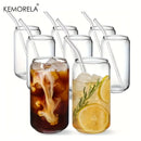 GobekUsa Glass Bubble Tea Cup Set - Elegant Drinkware for Parties